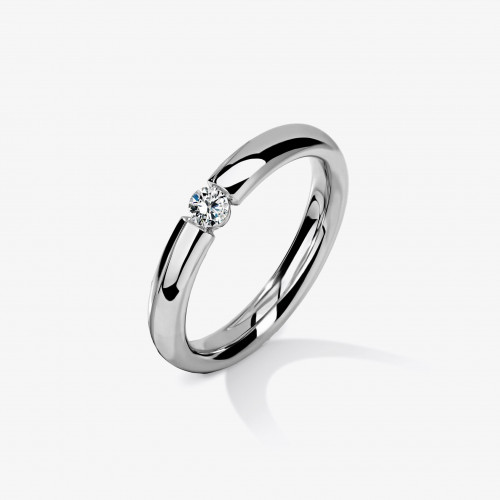 4002 | Помолвочное кольцо с бриллиантом 0.1 ct.