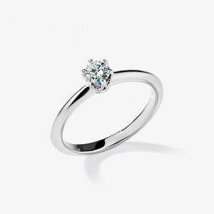 4003 | Помолвочное кольцо с бриллиантом 0.3 ct.