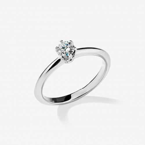4003 | Помолвочное кольцо с бриллиантом 0.3 ct.
