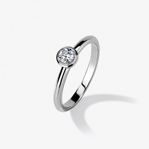 4004 | Помолвочное кольцо с бриллиантом 0.2 ct.