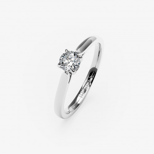4010 | Классическое помолвочное кольцо с бриллиантом 0.3 ct.