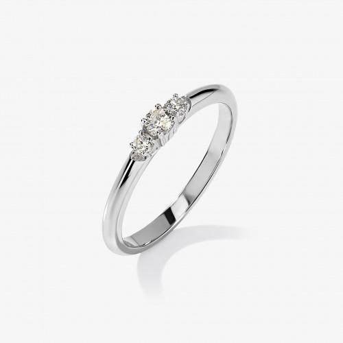 4102 | Помолвочное кольцо с бриллиантом 0.1 ct.
