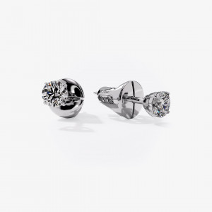 5019 | Пусеты с бриллиантами по 0.3 ct.