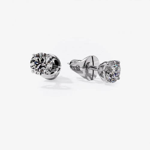 5039 | Пусеты с бриллиантами по 0.7 ct.