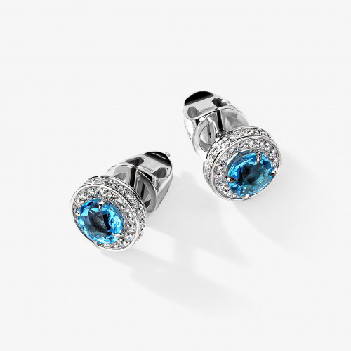 5459 | Пусеты с топазами по 0.5 ct.