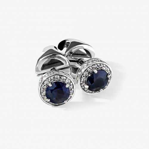 5429 | Пусеты с сапфирами по 0.5 ct.