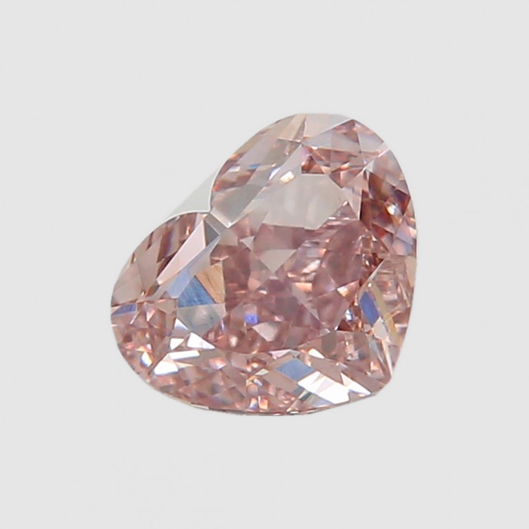 Розовое сердце 1,00 карата, Fancy Brown-pink SI1