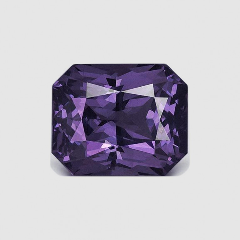 Голубая шпинель 3,54 карата, Эмеральд · Бирма · 8,90×7,33 мм